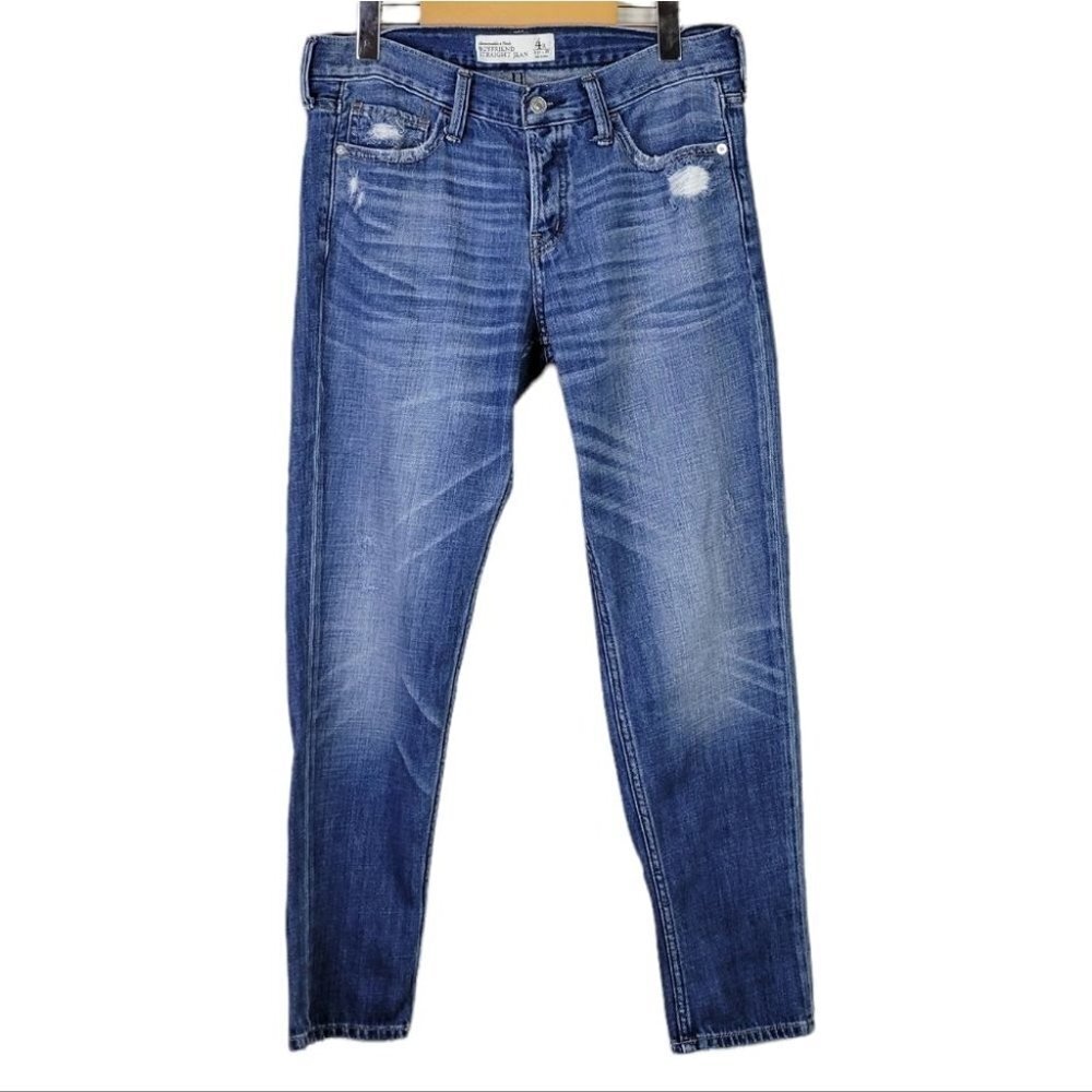 Abercrombie & fitch boyfriend straight jean button fly 4